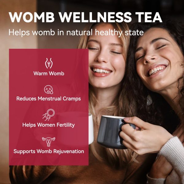 Chinaherbs Natural Womb Tea Female Period Menstrual Cramps Warmer Hormone Balance Glowing Beauty Care Packaged In Bag - Image 6