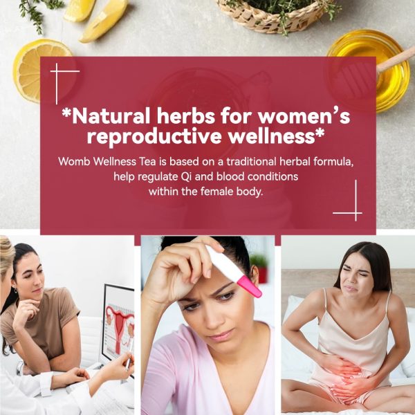 Chinaherbs Natural Womb Tea Female Period Menstrual Cramps Warmer Hormone Balance Glowing Beauty Care Packaged In Bag - Image 5