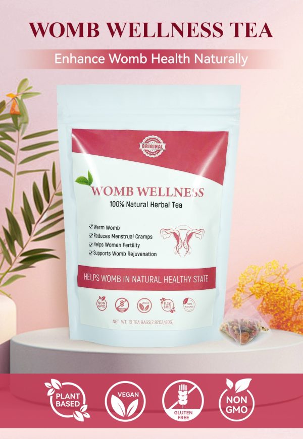 Chinaherbs Natural Womb Tea Female Period Menstrual Cramps Warmer Hormone Balance Glowing Beauty Care Packaged In Bag - Image 2